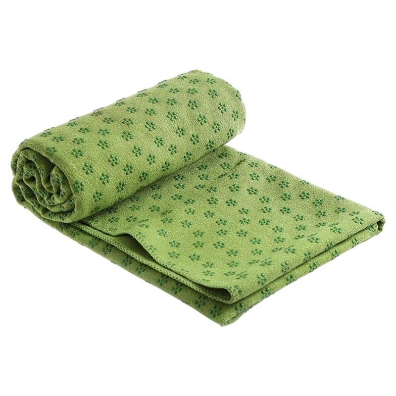 TOALLA DE YOGA PREMIUM ANTIDESLIZANTE 183X61 CM DE MICROFIBRA SECADO RAPIDO ROSADA - 3