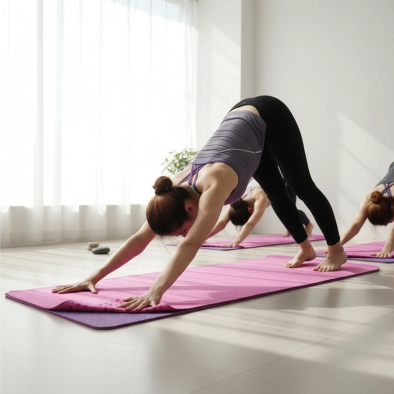 TOALLA DE YOGA PREMIUM ANTIDESLIZANTE 183X61 CM DE MICROFIBRA SECADO RAPIDO VERDE - 2