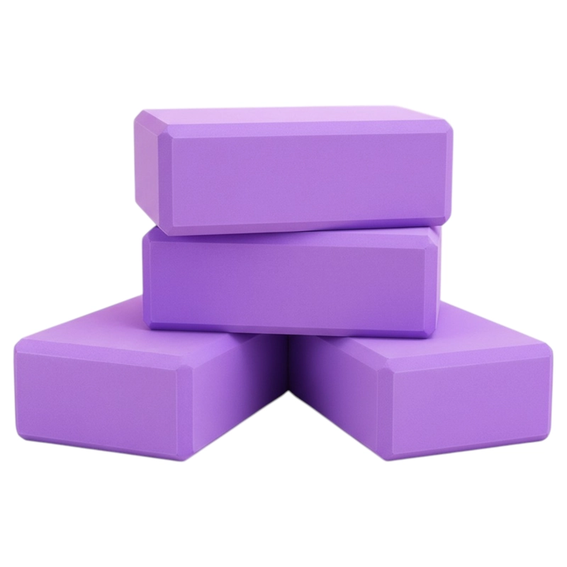 SET DE 4 LADRILLOS DE YOGA EVA PREMIUM ANTIDESLIZANTES BLOQUES DE APOYO - 1