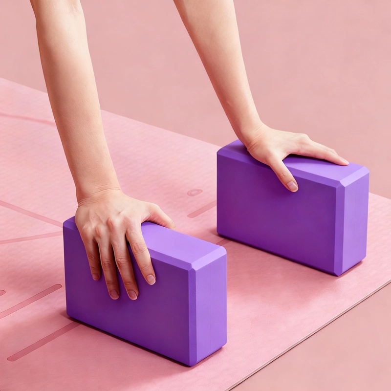 SET DE 4 LADRILLOS DE YOGA EVA PREMIUM ANTIDESLIZANTES BLOQUES DE APOYO - 2
