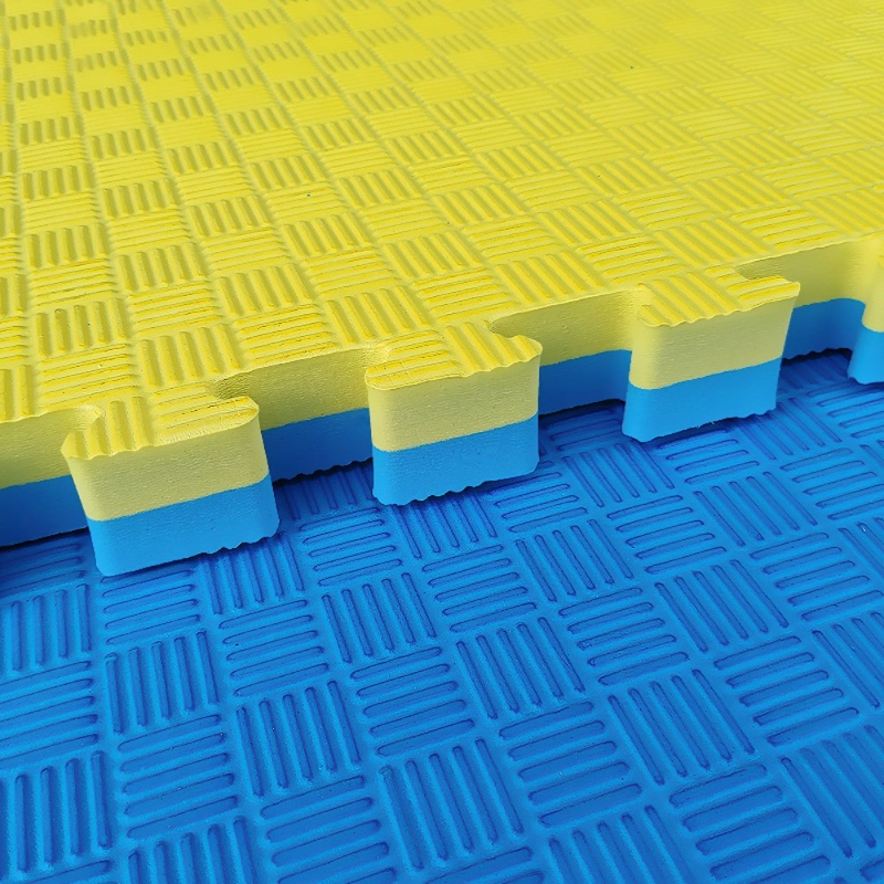 TATAMI EVA REVERSIBLE 1×1 M (40 MM) – ULTRA IMPACTO AMARILLO/AZUL - 2