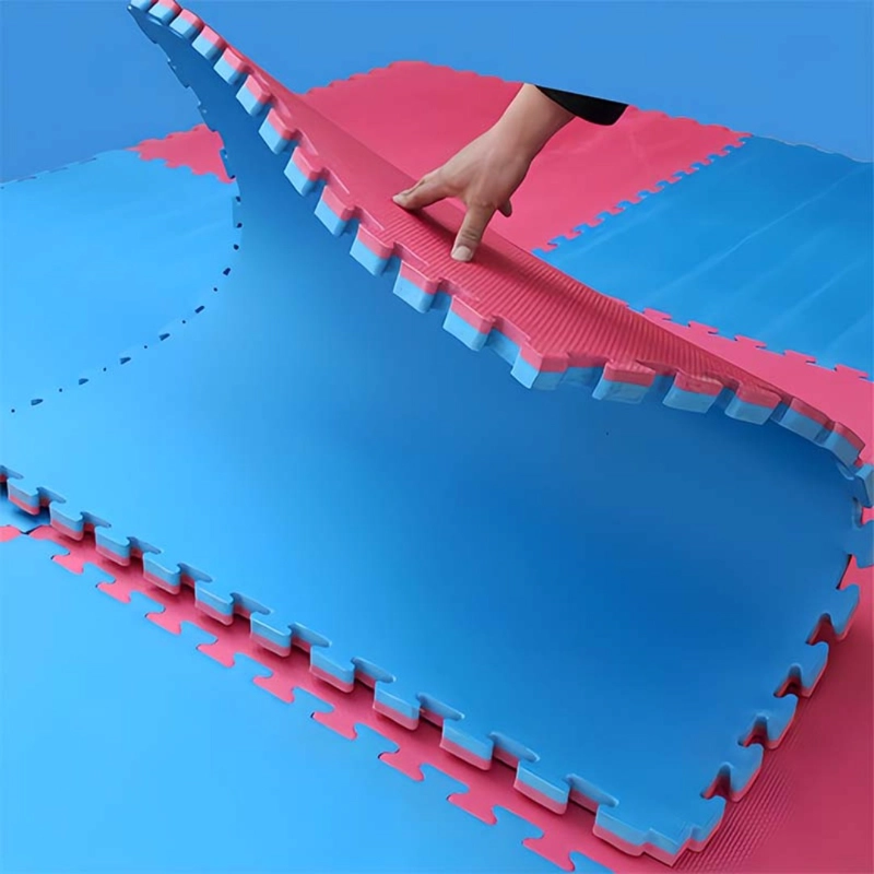TATAMI EVA REVERSIBLE 1×1 M (40 MM) – ULTRA IMPACTO AZUL/ROJO - 2