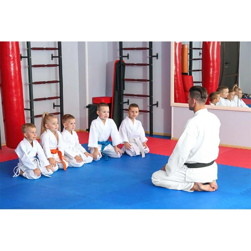 TATAMI EVA REVERSIBLE 1×1 M (40 MM) – ULTRA IMPACTO AZUL/ROJO - 3