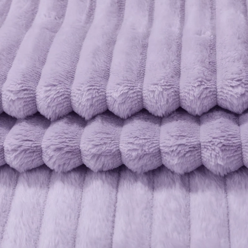 MANTA POLAR ACANALADA PURPLES MORADO 200X230 CM - 3