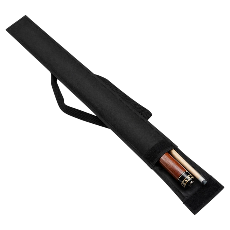 FUNDA PORTA TACO DE BILLAR NEGRA CON CORREA AJUSTABLE Y PROTECCION PARA TRANSPORTE - 3