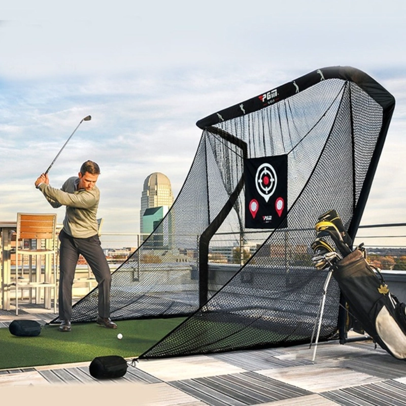 RED DE PRACTICA GOLF PWRFITNESS 2,5 M CON OBJETIVO Y MALLA LATERAL - 2
