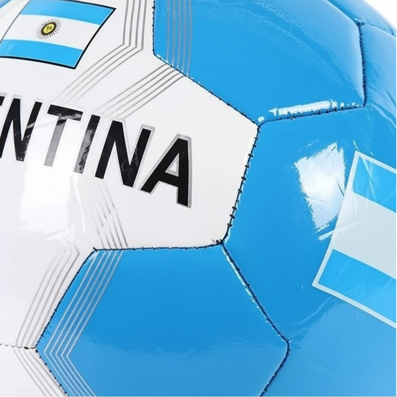 PELOTA DE FUTBOL N°5 ARGENTINA CELESTE BLANCO 20 CM RECREATIVA - 2