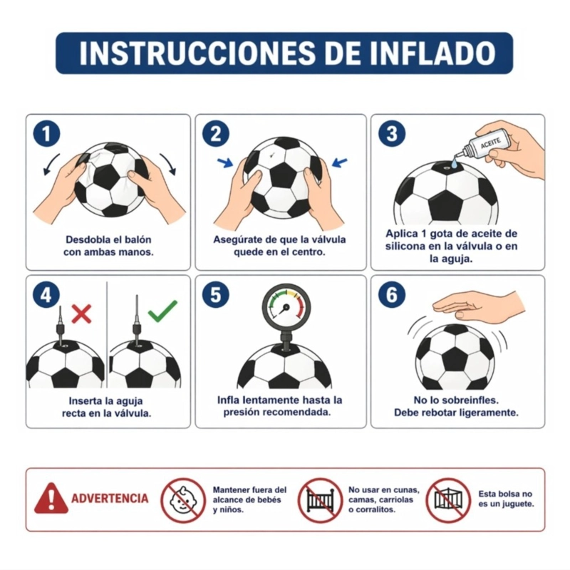 PELOTA DE FUTBOL N°5 AMARILLO AZUL NEGRO RESISTENTE PARA ENTRENAMIENTO Y RECREACION - 5