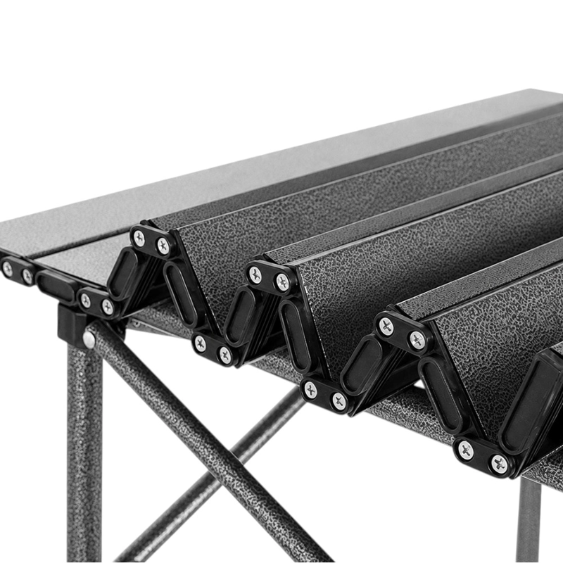 MESA PLEGABLE CAMPING PWRFITNESS NEGRA PORTATIL TIPO ROLL TOP - 4