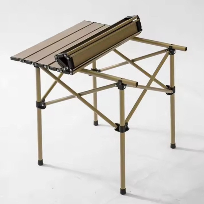MESA PLEGABLE CAMPING PWRFITNESS BEIGE PORTATIL TIPO ROLL TOP - 2