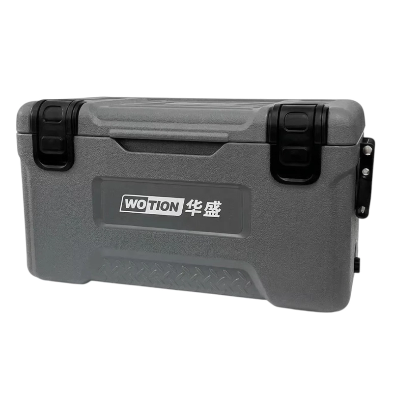 COOLER CONSERVADORA PWRFITNESS 45 LITROS GRIS PORTATIL PARA CAMPING Y PICNIC HS911A - 1