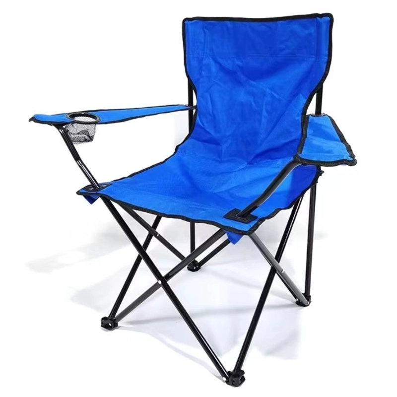 SILLA PLEGABLE CAMPING PWRFITNESS AZUL CON BOLSO DE TRANSPORTE - 1