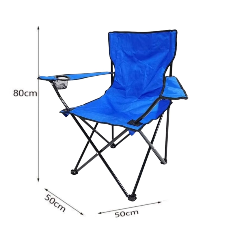 SILLA PLEGABLE CAMPING PWRFITNESS AZUL CON BOLSO DE TRANSPORTE - 2