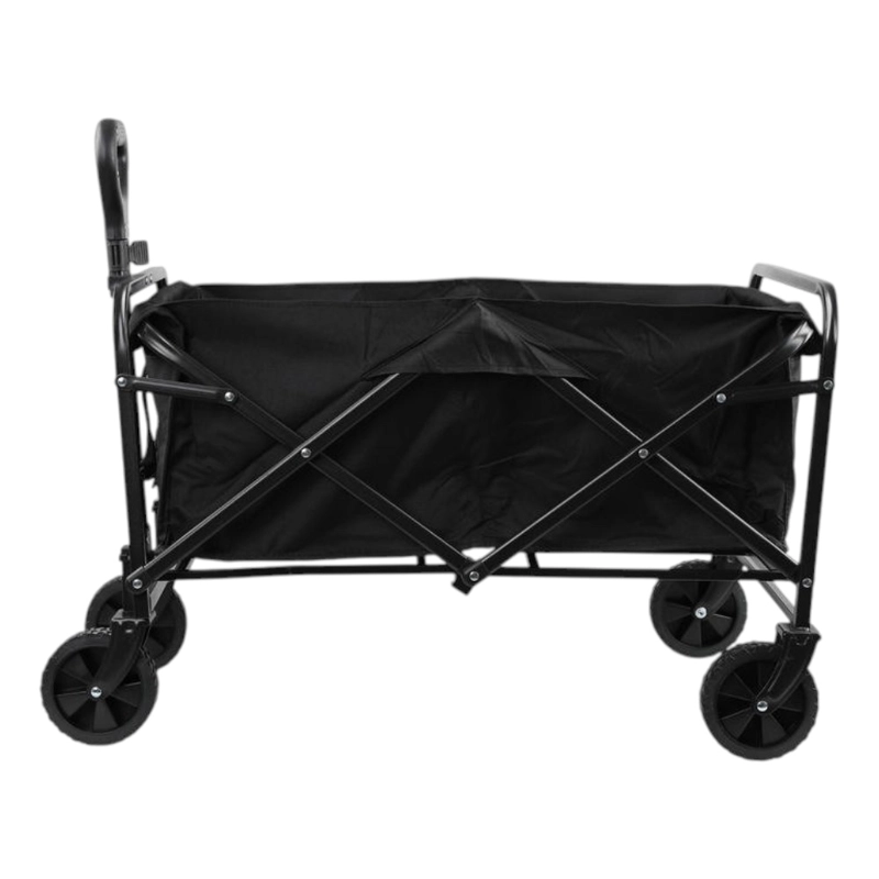 CARRO PLEGABLE PWRFITNESS NEGRO 89X75X49 CM MULTIUSO CON RUEDAS Y MANGO - 2