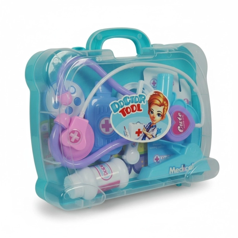 SET DE DOCTOR INFANTIL KIDSTAR CELESTE MALETIN PORTATIL CON ACCESORIOS ME DICOS - 1