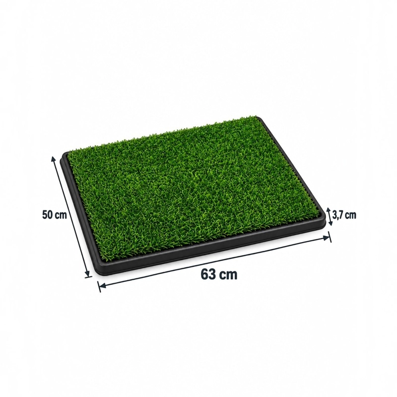 BAÑO PARA PERROS HOME&DESIGN VERDE CON PASTO SINTE TICO 63X50 CM 3 CAPAS - 2