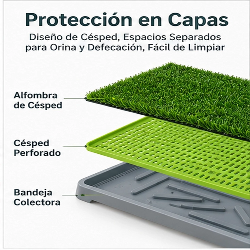 BAÑO PARA PERROS HOME&DESIGN VERDE CON CE SPED SINTE TICO 68X42 CM - 3