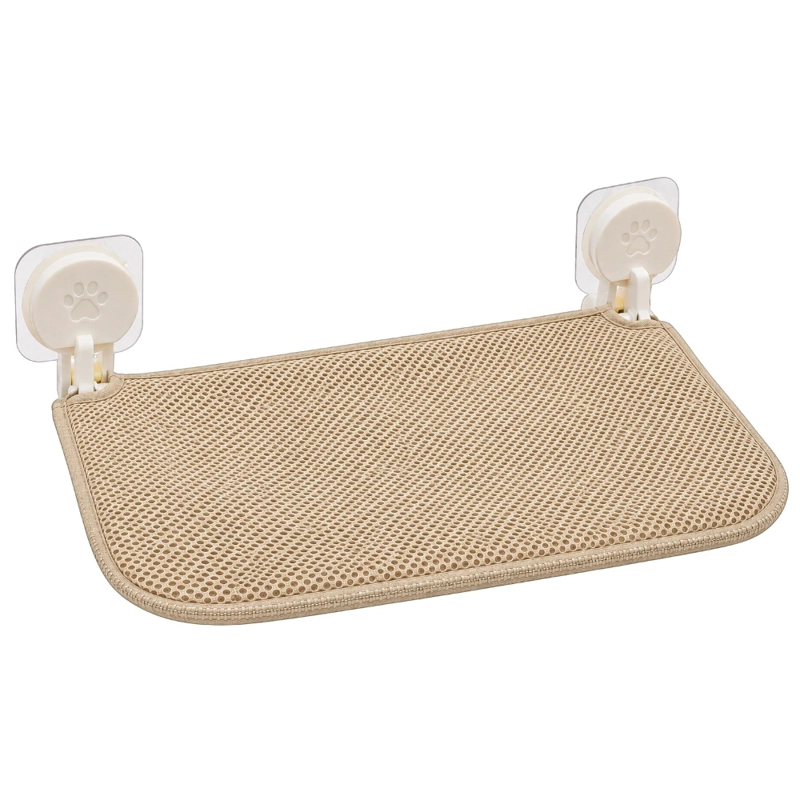 HAMACA DE VENTANA PARA GATO HOME&DESIGN BEIGE CON VENTOSAS - 4