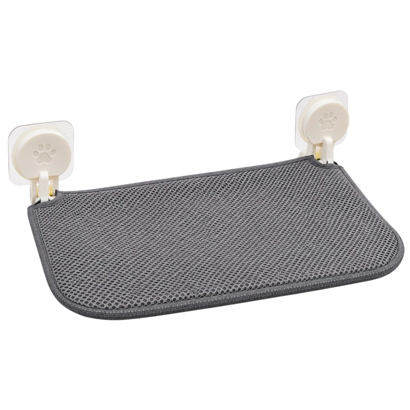 HAMACA PARA GATO HOME&DESIGN GRIS CON VENTOSAS PARA VENTANA - 4