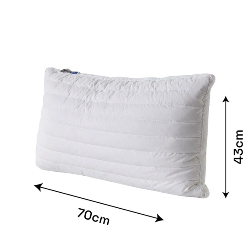 ALMOHADA DECODREAMS BUCKWHEAT FIBRA BLANCO 70X43 CM - 2