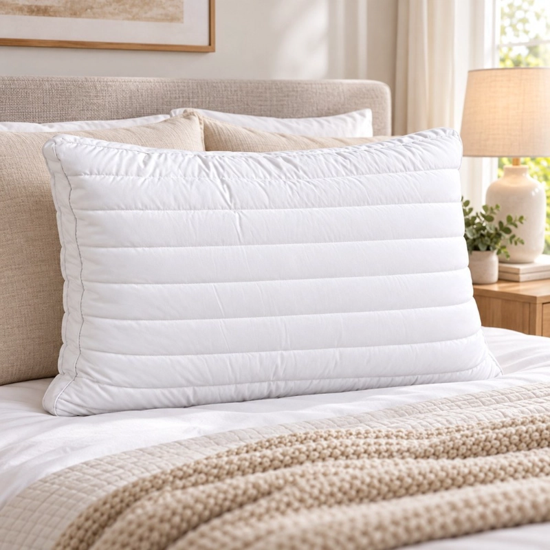 ALMOHADA DECODREAMS BUCKWHEAT FIBRA BLANCO 70X43 CM - 3