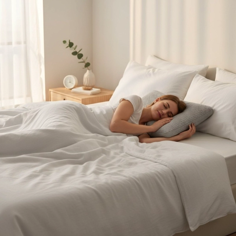 ALMOHADA DECODREAMS GRIS 70X43 CM ACOLCHADA CON RELIEVE TEXTURADO - 3