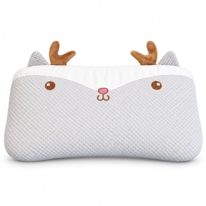 ALMOHADA INFANTIL NIÑOS DECODREAMS GRIS DISEÑO RENO 48 X 28 CM - 1