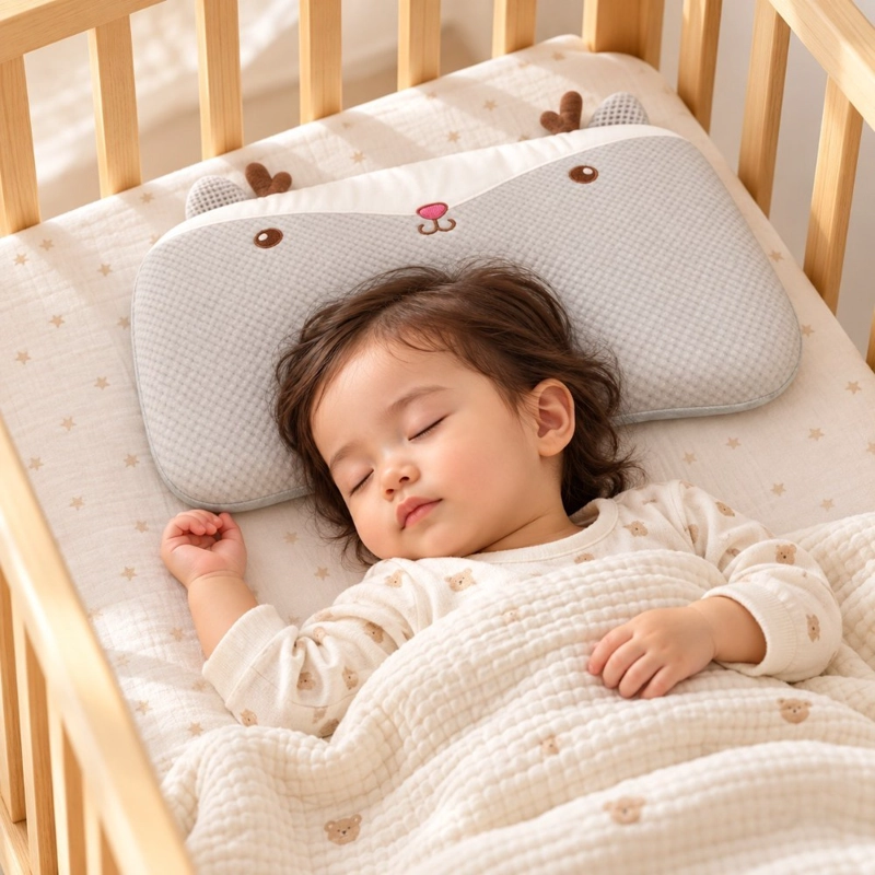 ALMOHADA INFANTIL NIÑOS DECODREAMS GRIS DISEÑO RENO 48 X 28 CM - 3