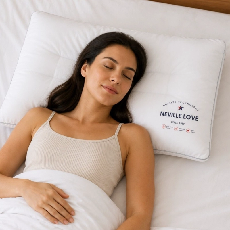 ALMOHADA DECODREAMS BLANCA 43 X 70 CM SUAVE Y RESPIRABLE - 3