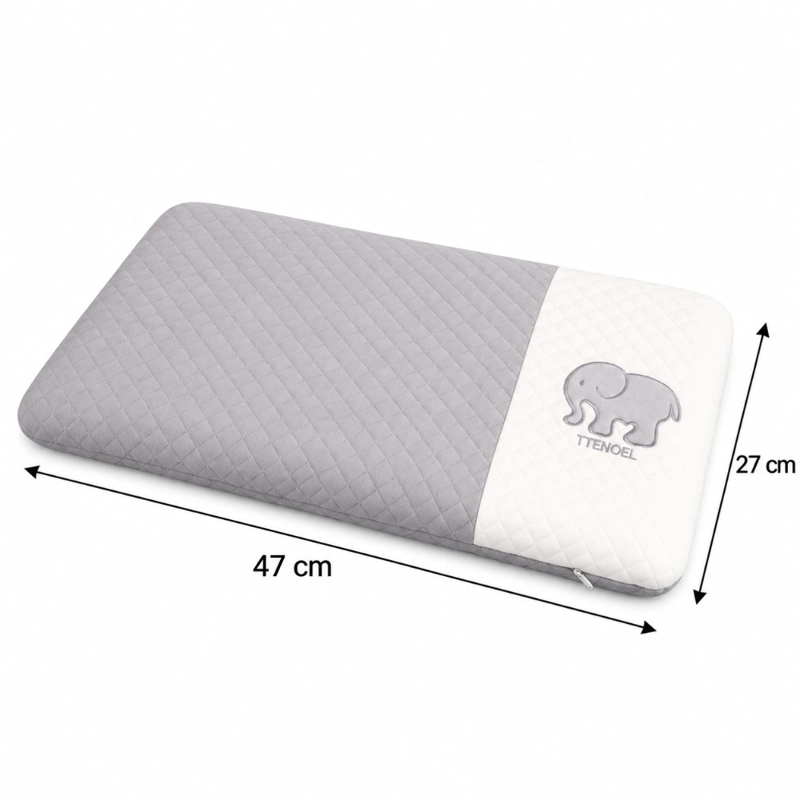 ALMOHADA INFANTIL DECODREAMS GRIS 47 X 27 CM DISEÑO ELEFANTE - 2