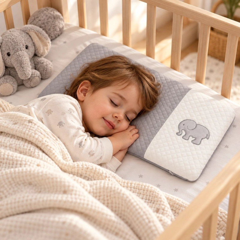 ALMOHADA INFANTIL DECODREAMS GRIS 47 X 27 CM DISEÑO ELEFANTE - 3