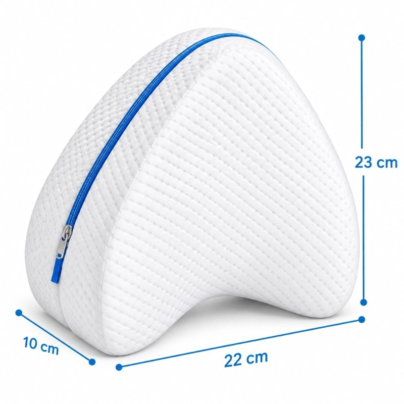 ALMOHADA ORTOPE DICA UNISEX DECODREAMS BLANCO COMFORT MEMORY FOAM PARA PIERNAS Y RODILLAS 23X22CM - 3