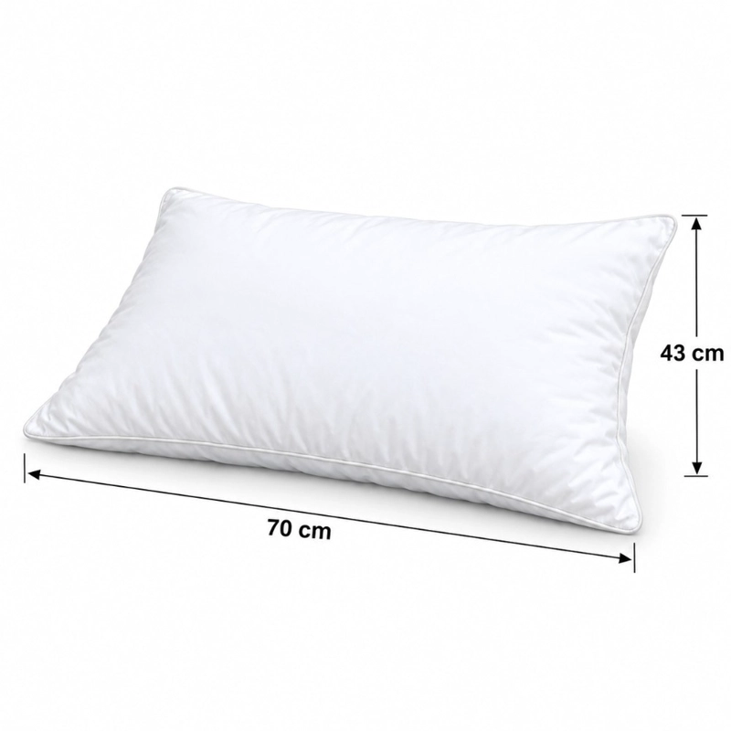 ALMOHADA DECODREAMS BLANCA 70X43 CM RELLENO DE FIBRA DE POLIE STER - 2
