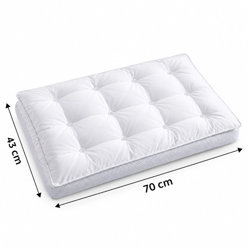 ALMOHADA DECODREAMS BLANCO 74X48 CM DOBLE CAPA 2 EN 1 - 2