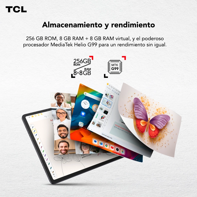 TABLET TCL NXTPAPER 14 256GB + 8GB LAPIZ + FLIP CASE - 7