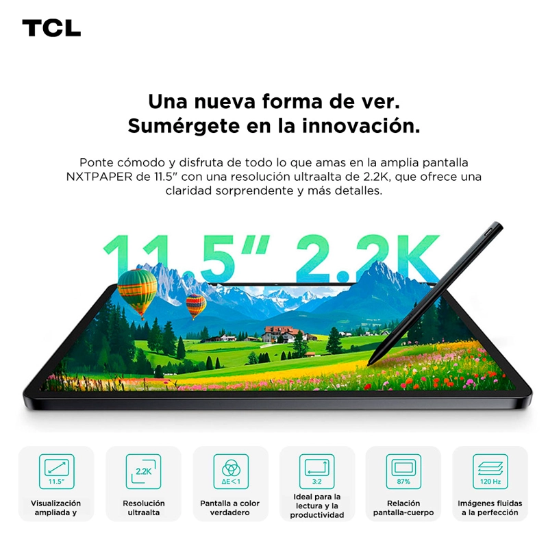 TAB 11 PLUS NXTPAPER 256GB / 8GB OCTA CORE 11.5' 2.2K 120HZ + LAPIZ + COVER - 5
