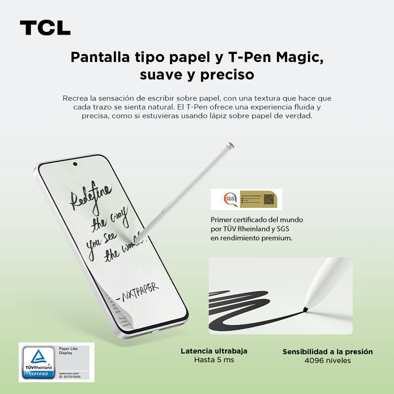 SMARTPHONE TCL 60 NXTPAPER ULTRA 512GB + LAPIZ + FLIP CASE - 6