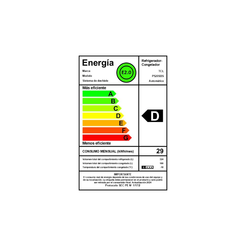 REFRIGERADOR SIDE BY SIDE NO FROST 504L P520SBS - 11