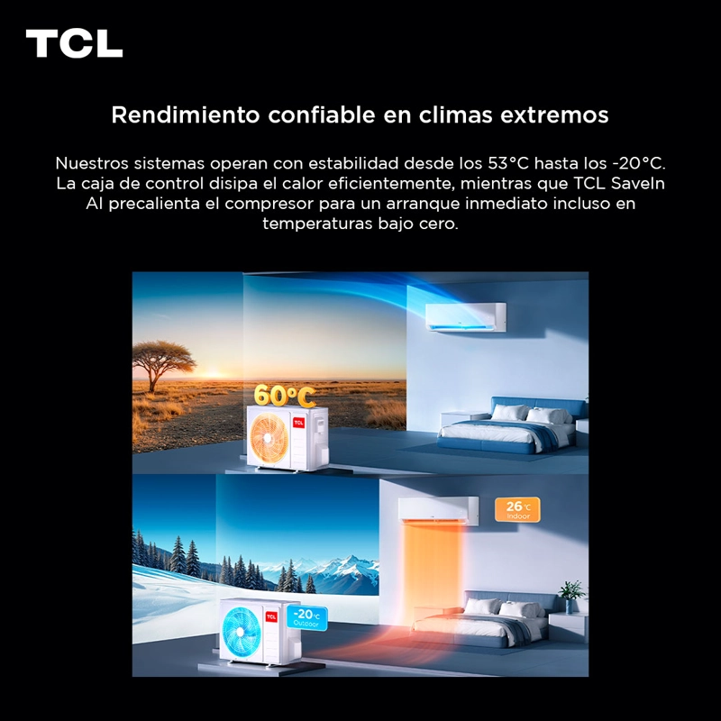 AIRE ACONDICIONADO INVERTER TCL SAVEIN 12000 BTU WIFI - 11