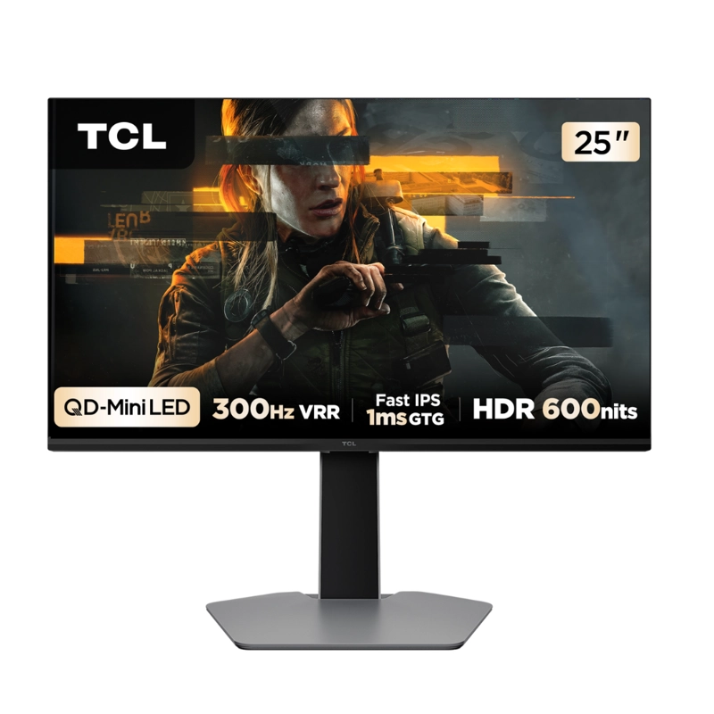 MONITOR GAMER TCL 25' QD-MINI LED 25G64 FHD 300HZ