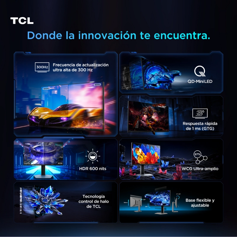 MONITOR GAMER TCL QD-MINI LED 25G64 FHD 300HZ - 2