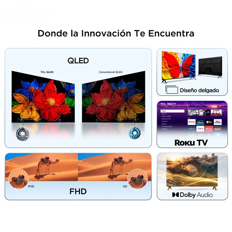 SMART TV TCL ROKU TV 50' QLED FHD S5LR - 2