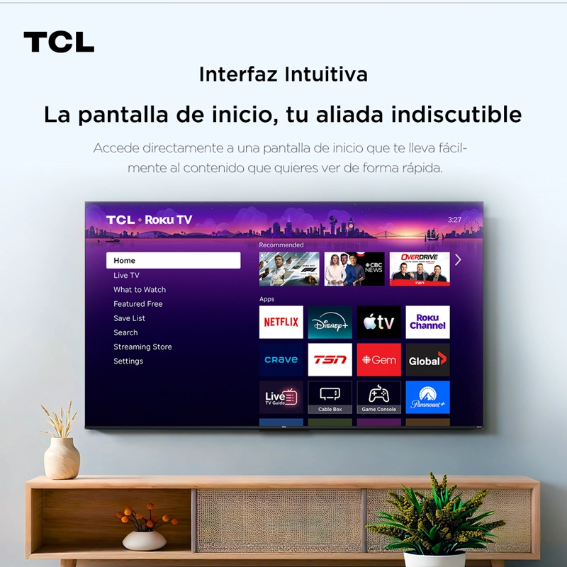 SMART TV TCL ROKU TV 50' QLED FHD S5LR - 5