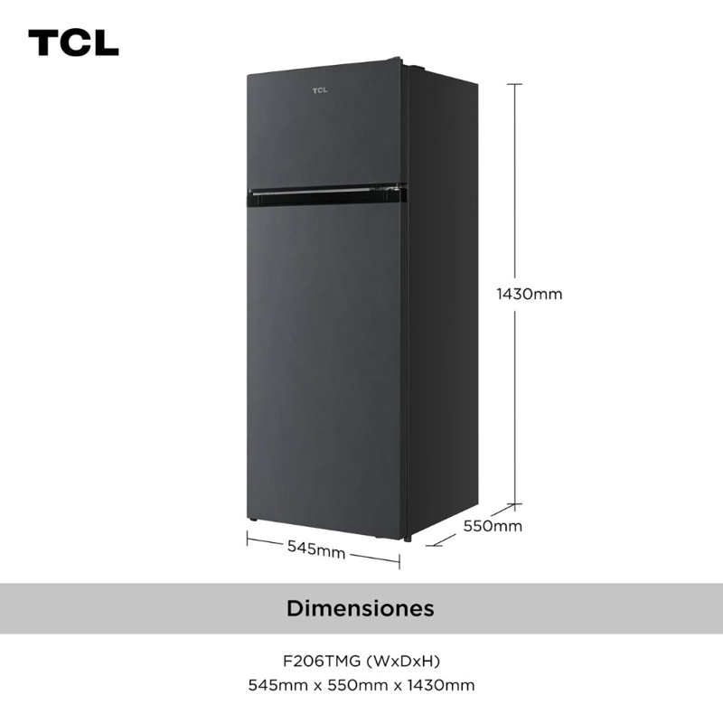 REFRIGERADOR TOP MOUNT FRIO DIRECTO 206 LITROS F206TMG - 6