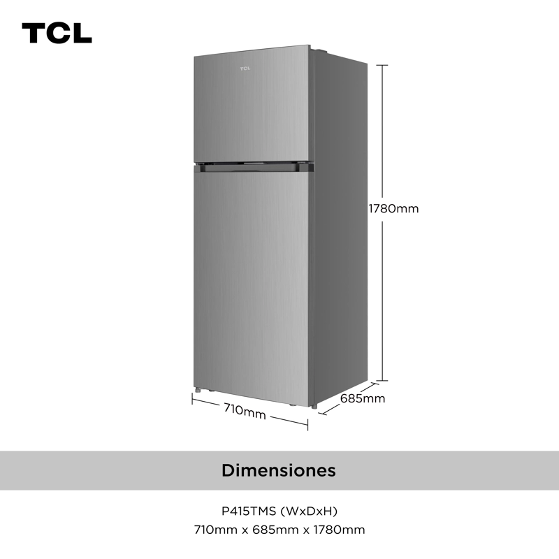 REFRIGERADOR TOP MOUNT NO FROST 415 LITROS P415TMS - 5