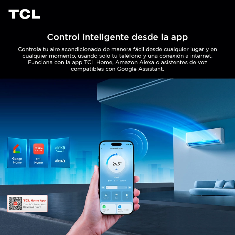 AIRE ACONDICIONADO INVERTER SAVEIN BLACK AI 12000 BTU WIFI - 5