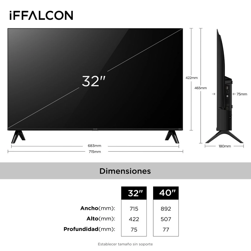 SMART TV IFFALCON ROKU TV 32' FHD S45AR - 4