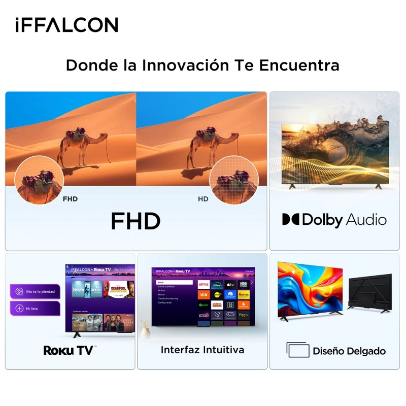 SMART TV IFFALCON ROKU TV 32' FHD S45AR - 5