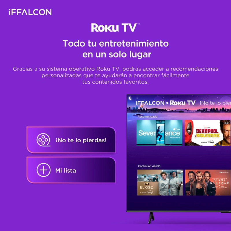 SMART TV IFFALCON ROKU TV 55' UHD U65AR - 9