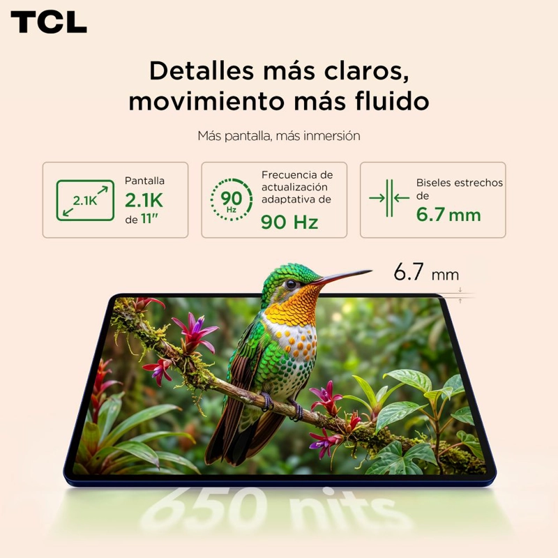 TAB A1 128GB / 6GB OCTA CORE 11' 2.1K 90HZ + FUNDA - 5